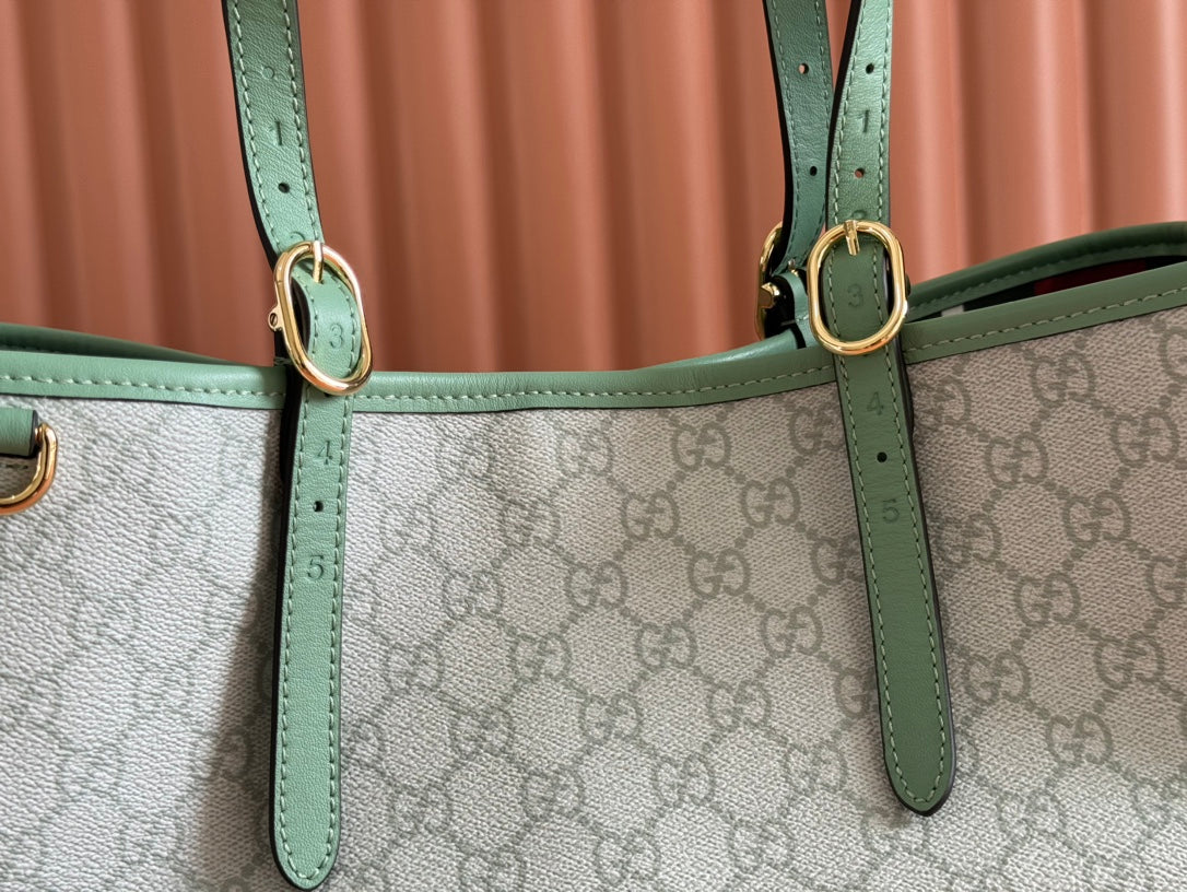 Gucci Ophidia 38cm Bag Green Canvas 244367 mysite