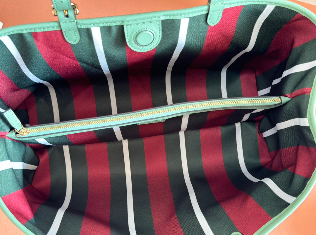 Gucci Ophidia 38cm Bag Green Canvas 244367 mysite