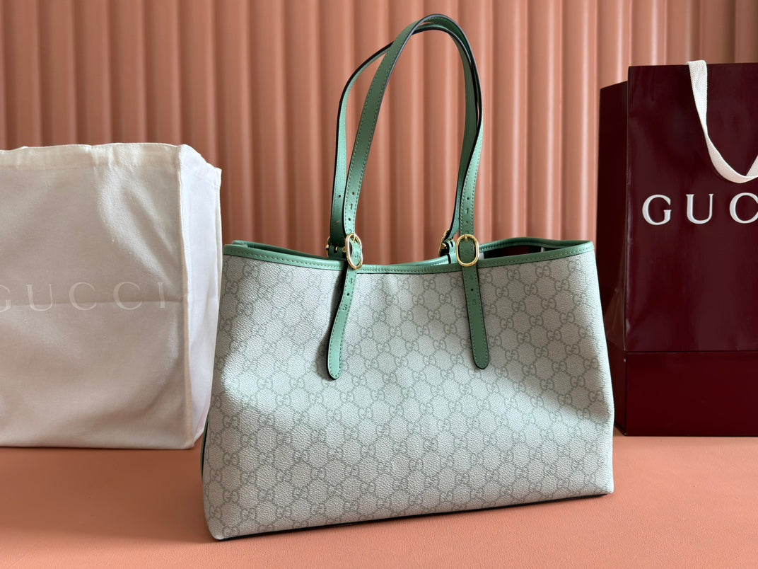 Gucci Ophidia 38cm Bag Green Canvas 244367 mysite