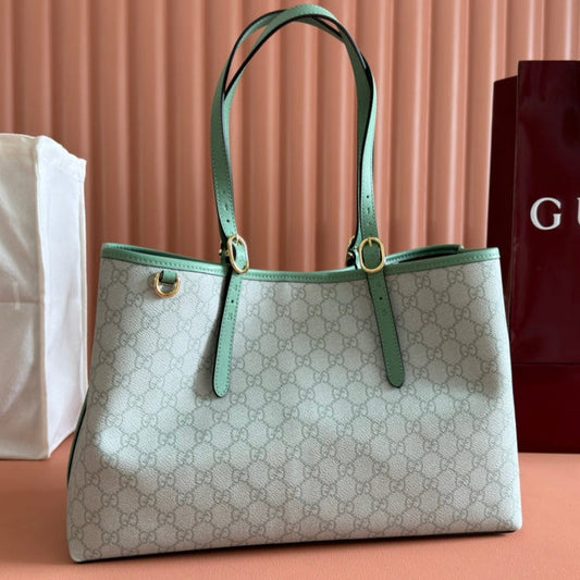 Gucci Ophidia 38cm Bag Green Canvas 244367 mysite