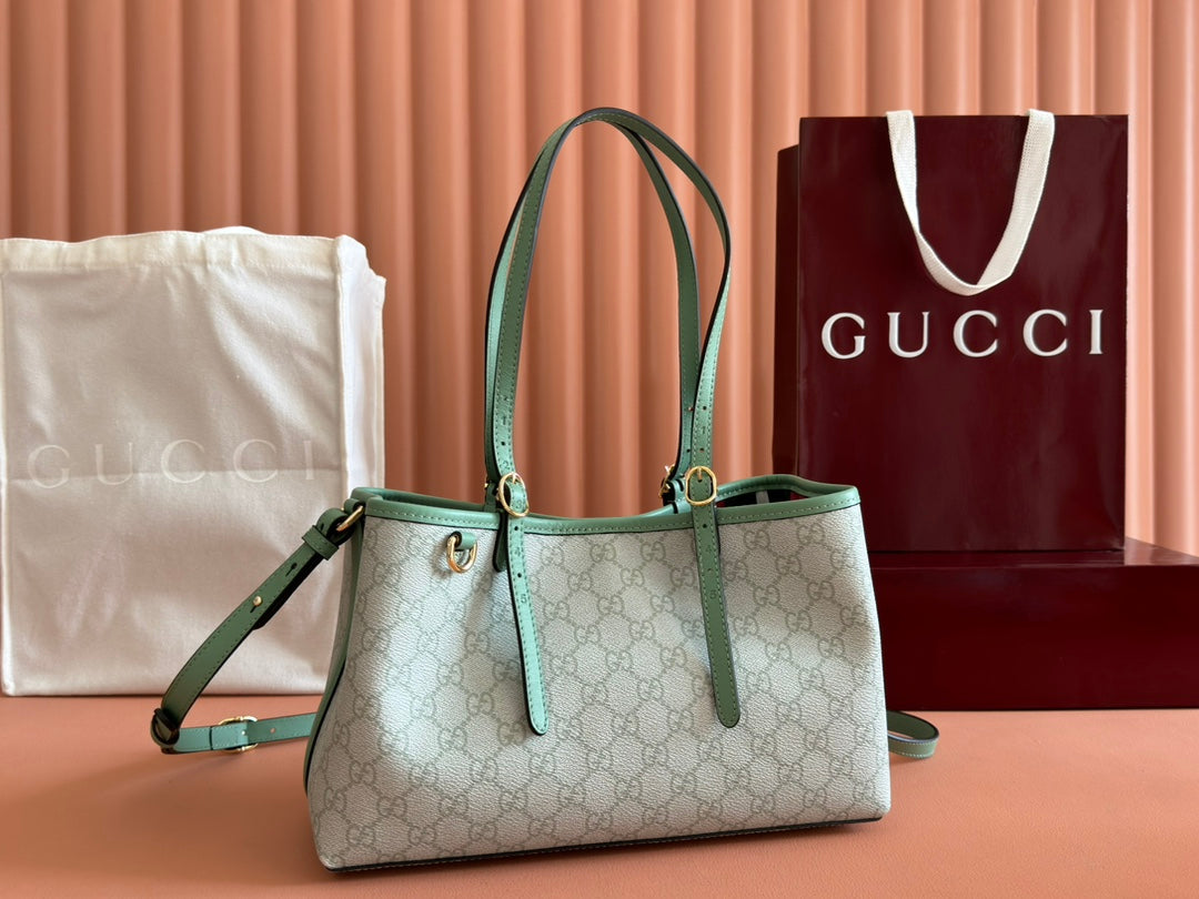Gucci Ophidia 31cm Bag Green Canvas 244368 mysite