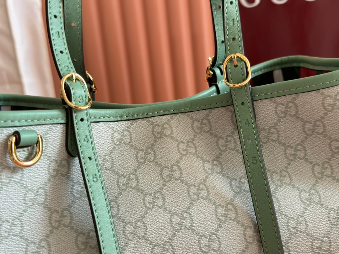 Gucci Ophidia 31cm Bag Green Canvas 244368 mysite