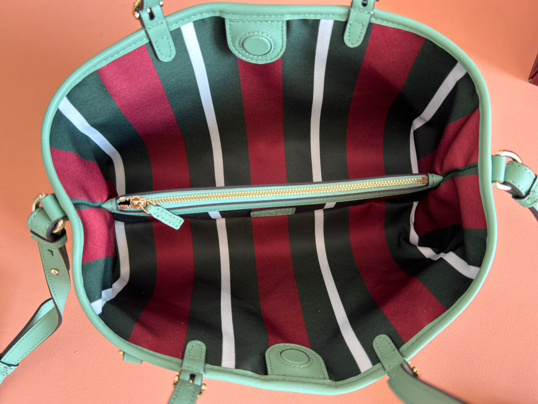 Gucci Ophidia 31cm Bag Green Canvas 244368 mysite