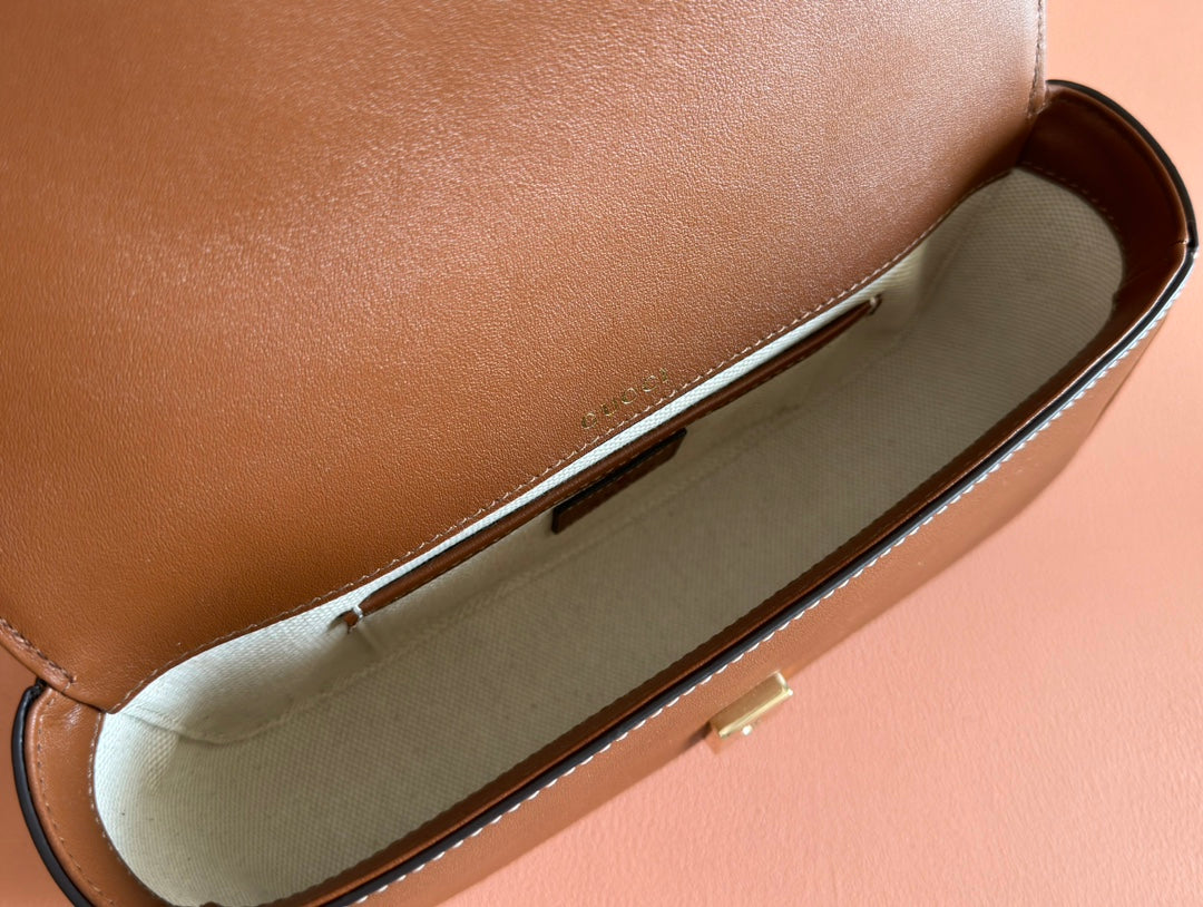 Gucci Horsebit 1995 Bag Brown Calfskin mysite