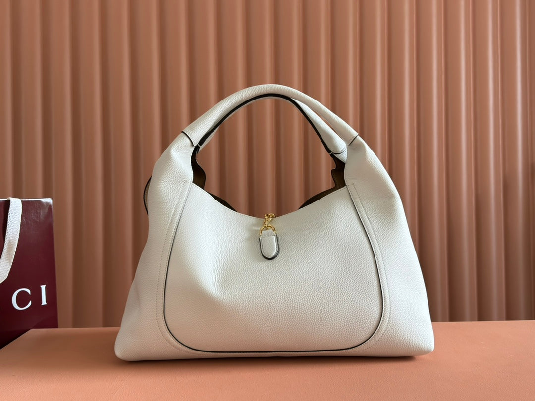 Gucci Softbit Shoulder Bag White Calfskin 248332 mysite