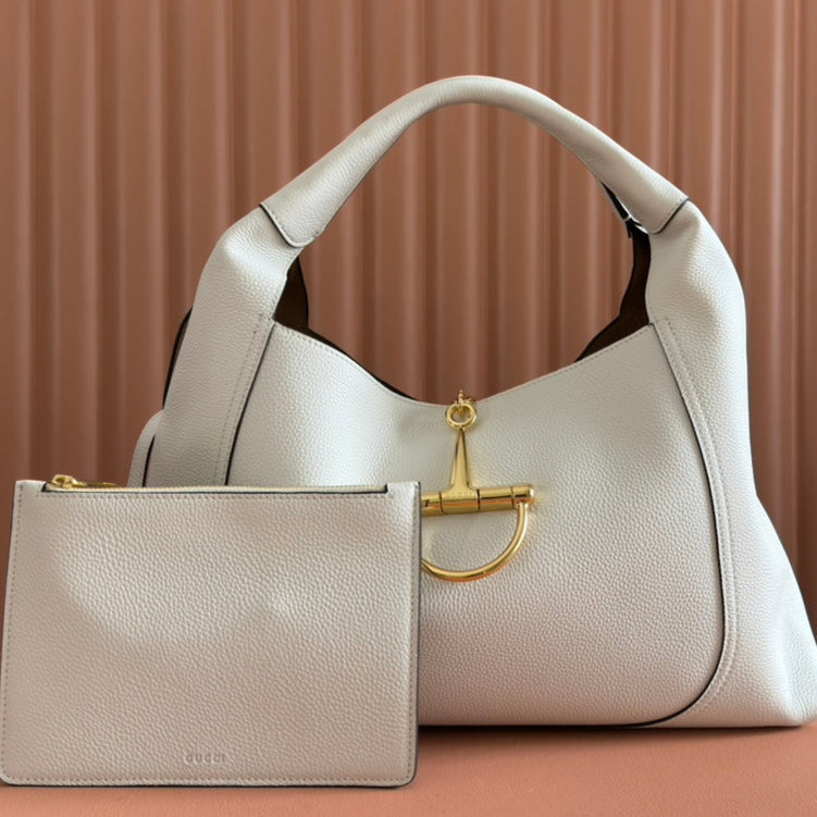 Gucci Softbit Shoulder Bag White Calfskin 248332 mysite