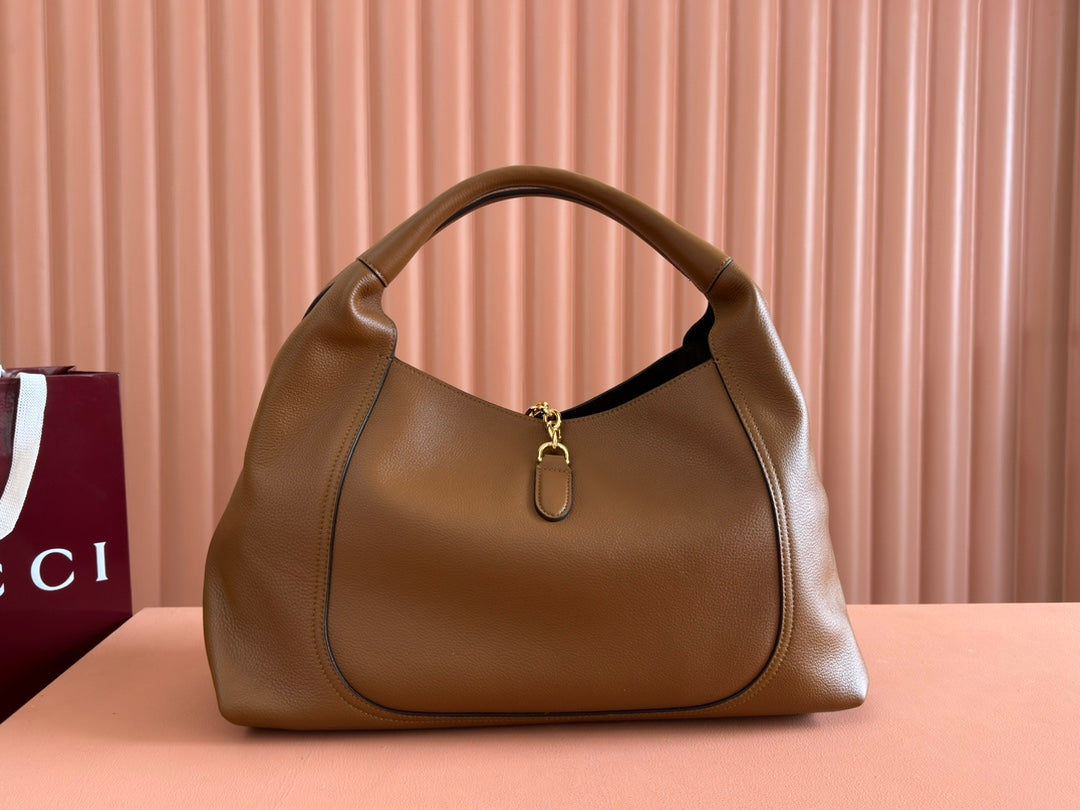 Gucci Softbit Shoulder Bag Brown Calfskin 248330 mysite