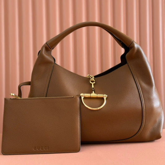 Gucci Softbit Shoulder Bag Brown Calfskin 248330 mysite