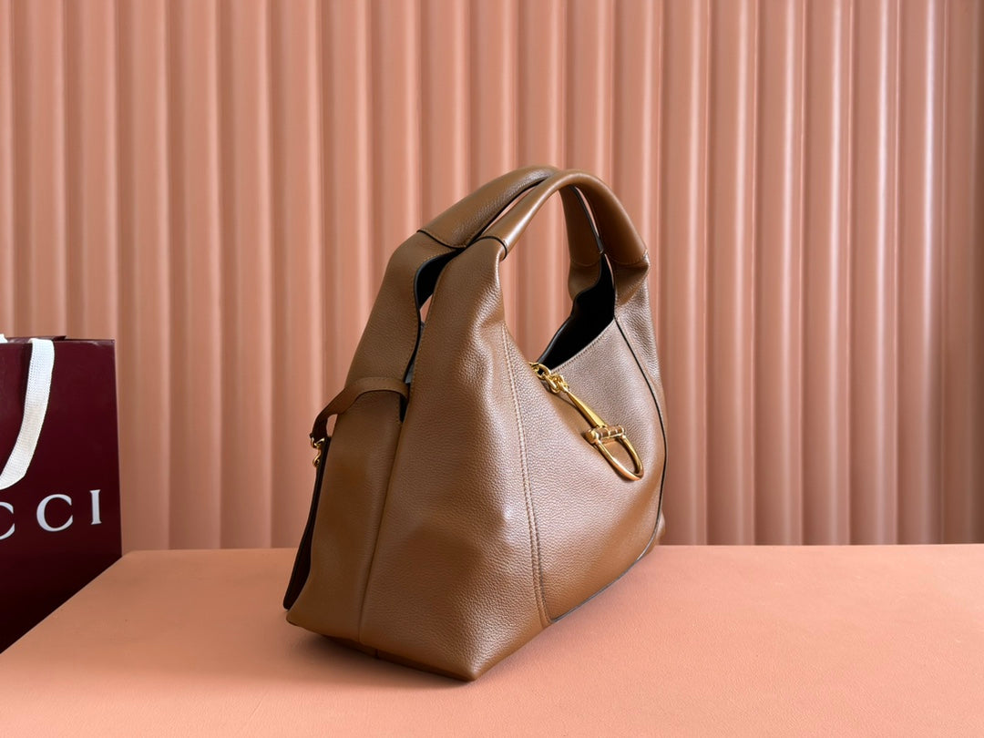 Gucci Softbit Shoulder Bag Brown Calfskin 248330 mysite