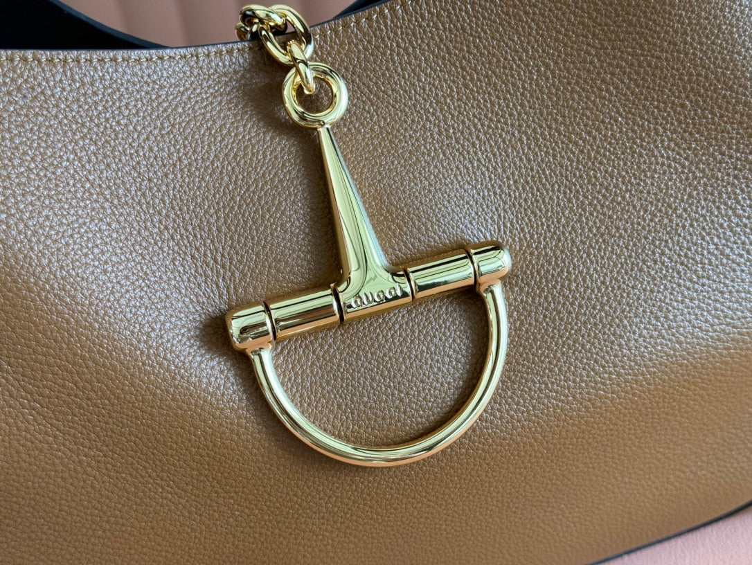 Gucci Softbit Shoulder Bag Brown Calfskin 248330 mysite