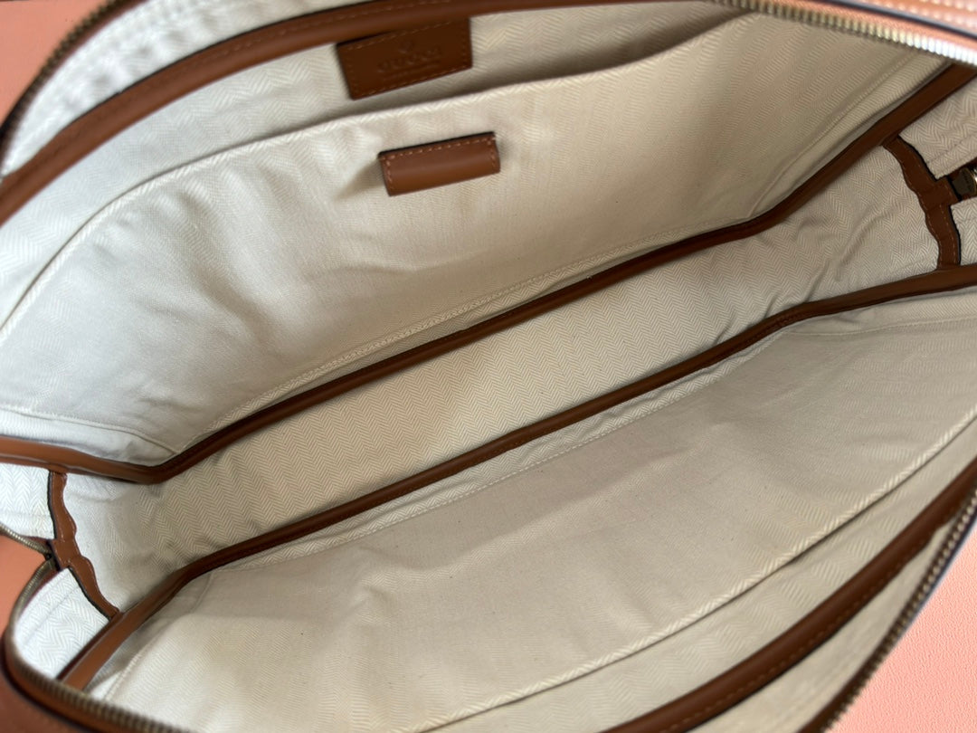 Gucci Emblem Briefcase Brown Calfskin 248359 mysite
