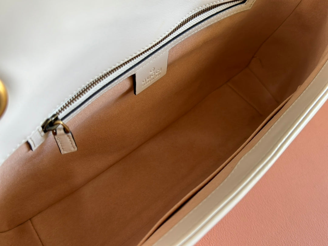 Gucci GG Marmont 31 Bag White Calfskin 248224 mysite
