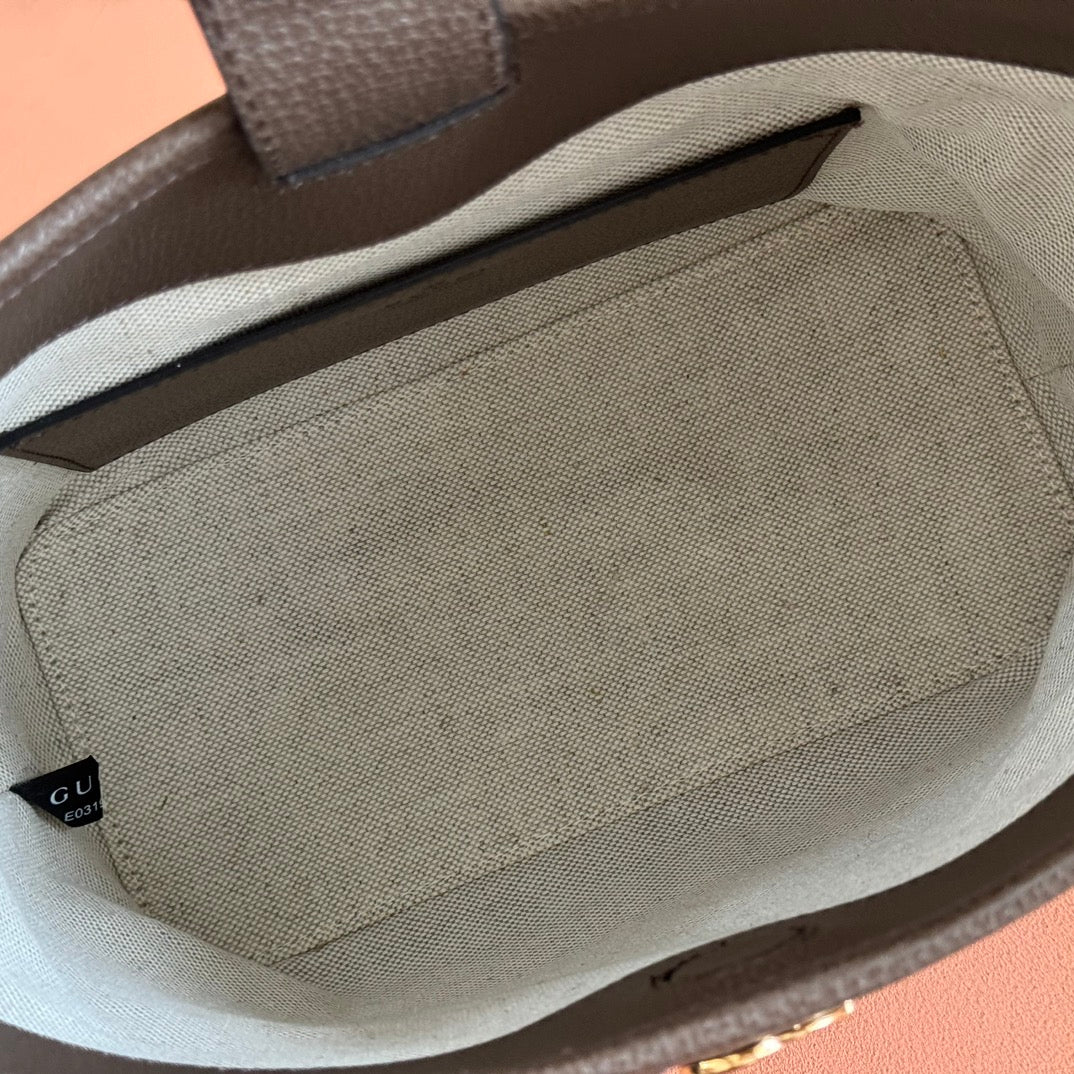 Gucci Ophidia 23cm Bag Ebony Brown Canvas Leather 248270 mysite