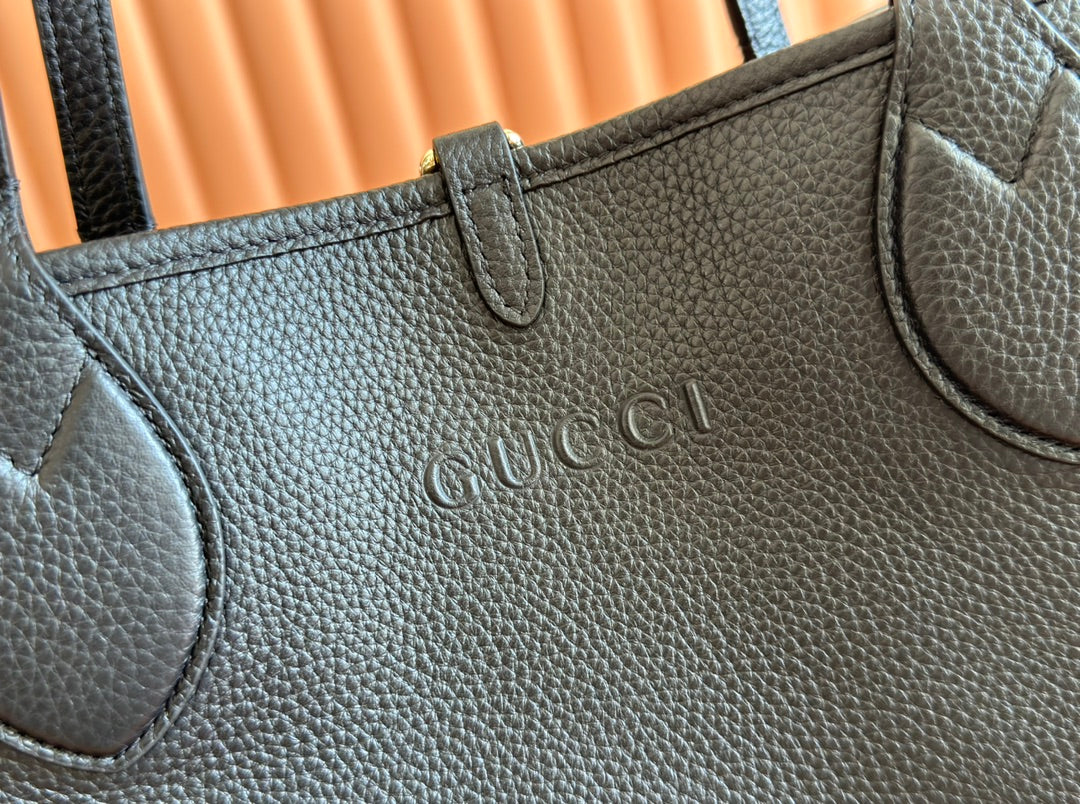 Gucci Totissima 30cm Tote Bag Black Calfskin 248124 mysite