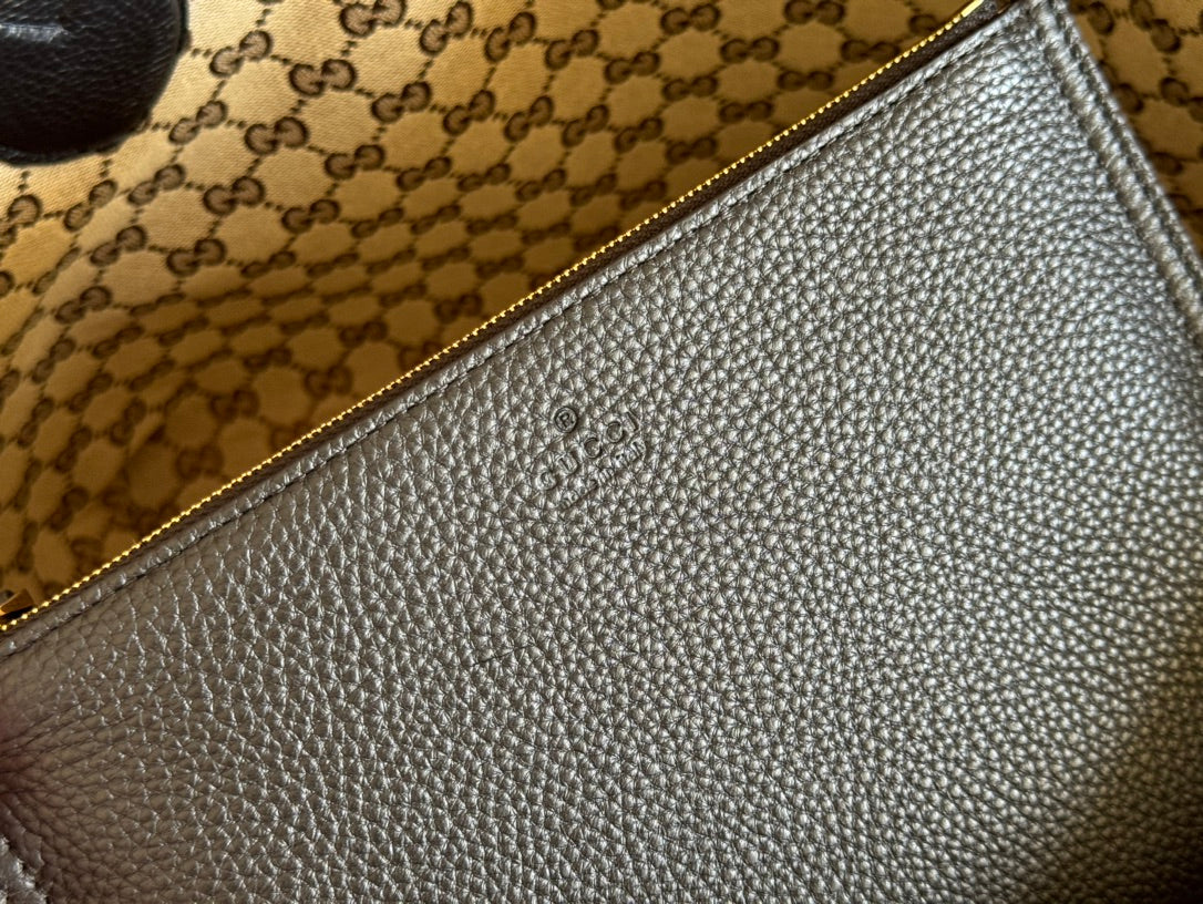 Gucci Totissima 30cm Tote Bag Black Calfskin 248124 mysite