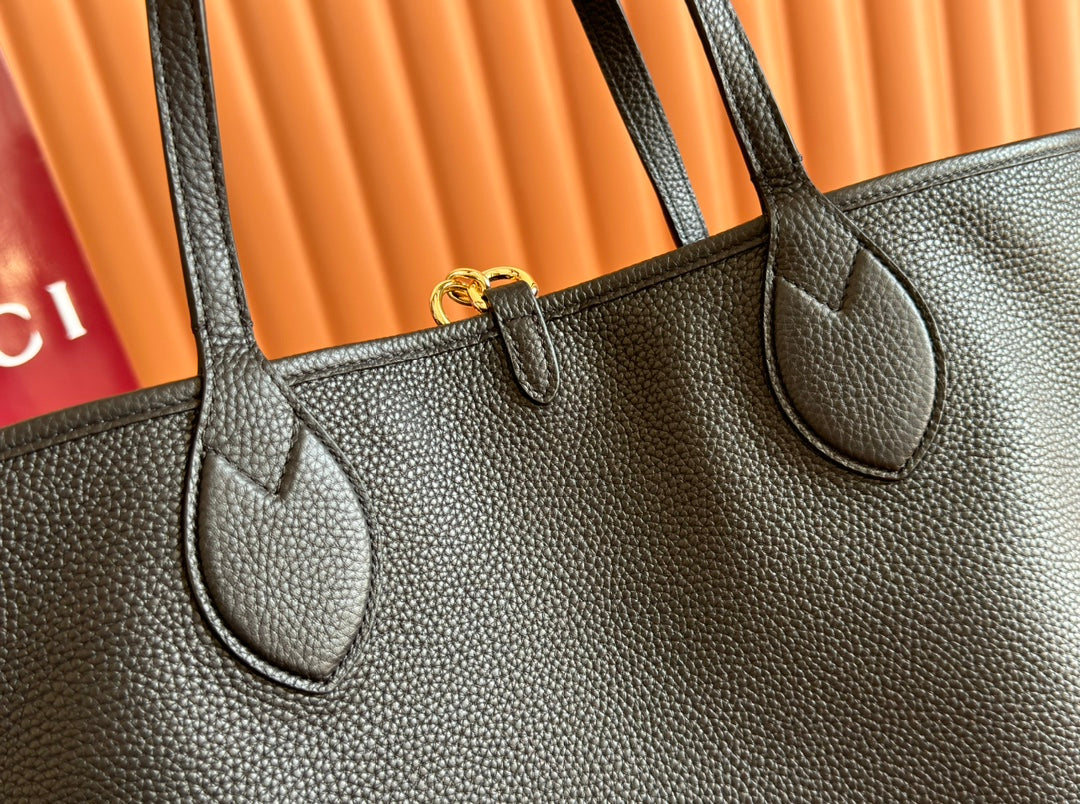 Gucci Totissima 30cm Tote Bag Black Calfskin 248124 mysite