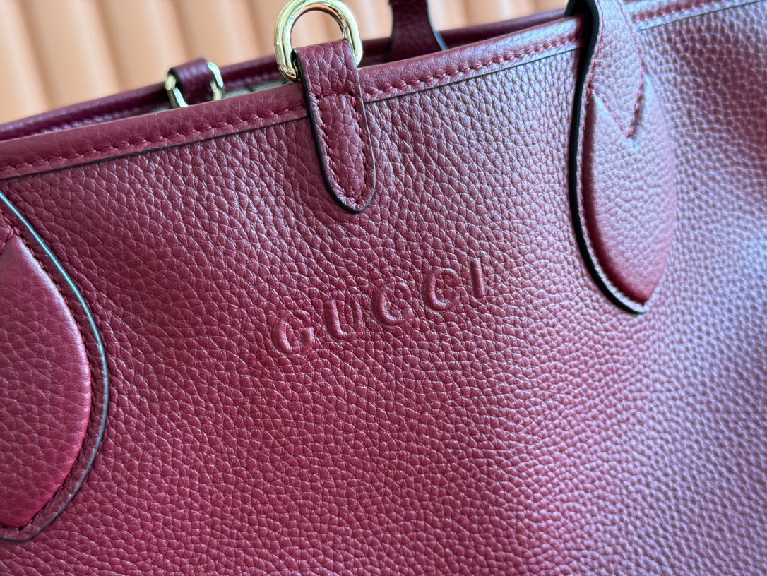 Gucci Totissima 30cm Tote Bag Rosso Ancora Red Calfskin 248125 mysite