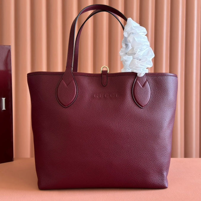 Gucci Totissima 30cm Tote Bag Rosso Ancora Red Calfskin 248125 mysite