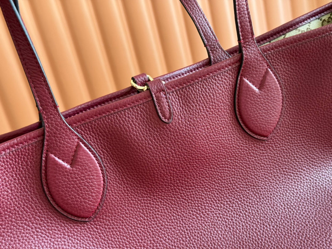 Gucci Totissima 30cm Tote Bag Rosso Ancora Red Calfskin 248125 mysite