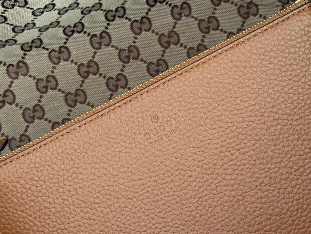 Gucci Totissima 30cm Tote Bag Brown Calfskin 248126 mysite