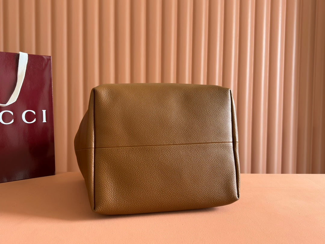 Gucci Totissima 30cm Tote Bag Brown Calfskin 248126 mysite