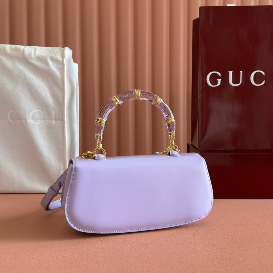 Gucci Bamboo Diva Bag Lilac Leather 251026 mysite