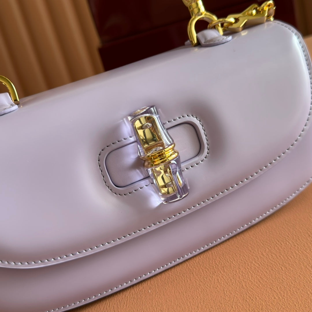 Gucci Bamboo Diva Bag Lilac Leather 251026 mysite
