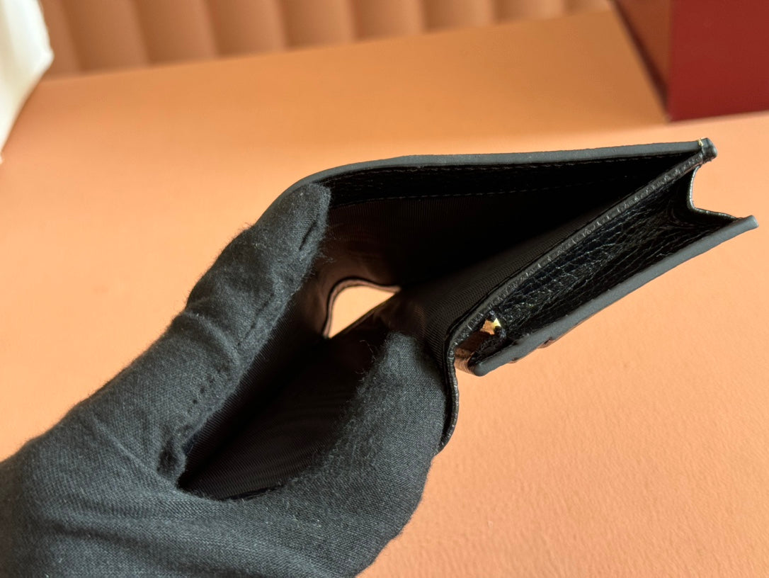 Gucci Marmont Wallet Ebony mix Black Canvas Leather 250957 mysite