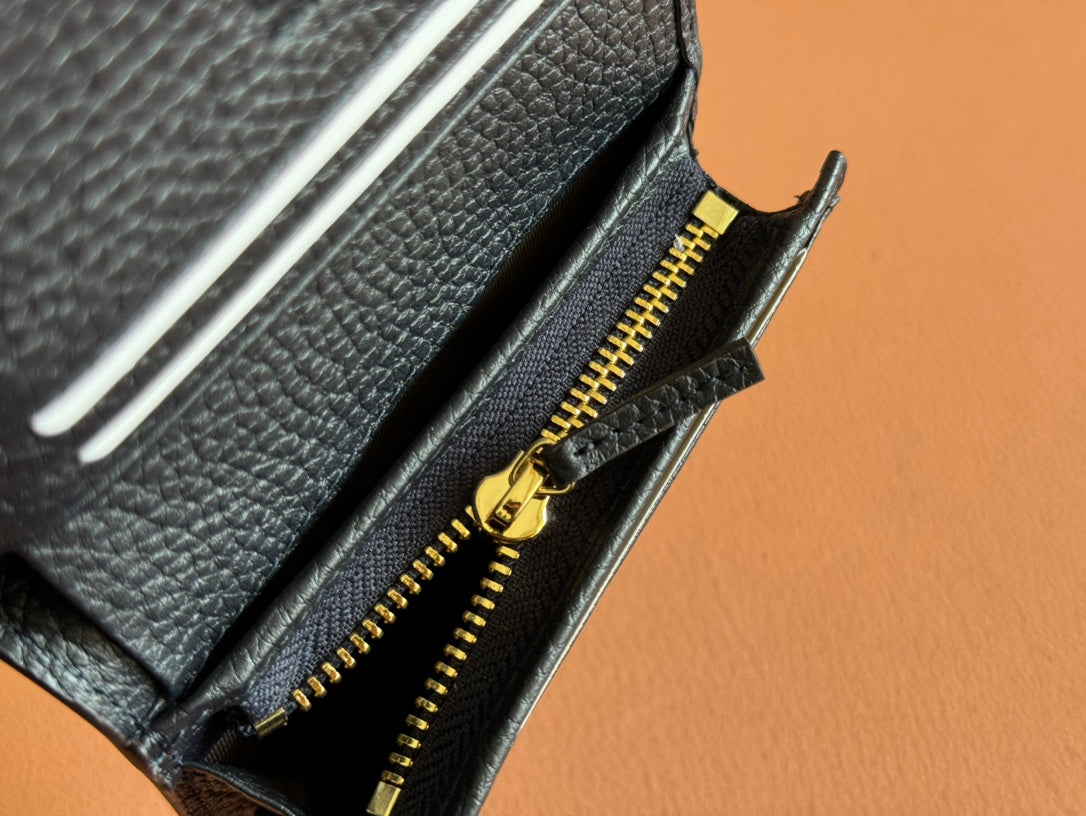 Gucci Marmont Wallet Ebony Blue Black Canvas Leather 250958 mysite