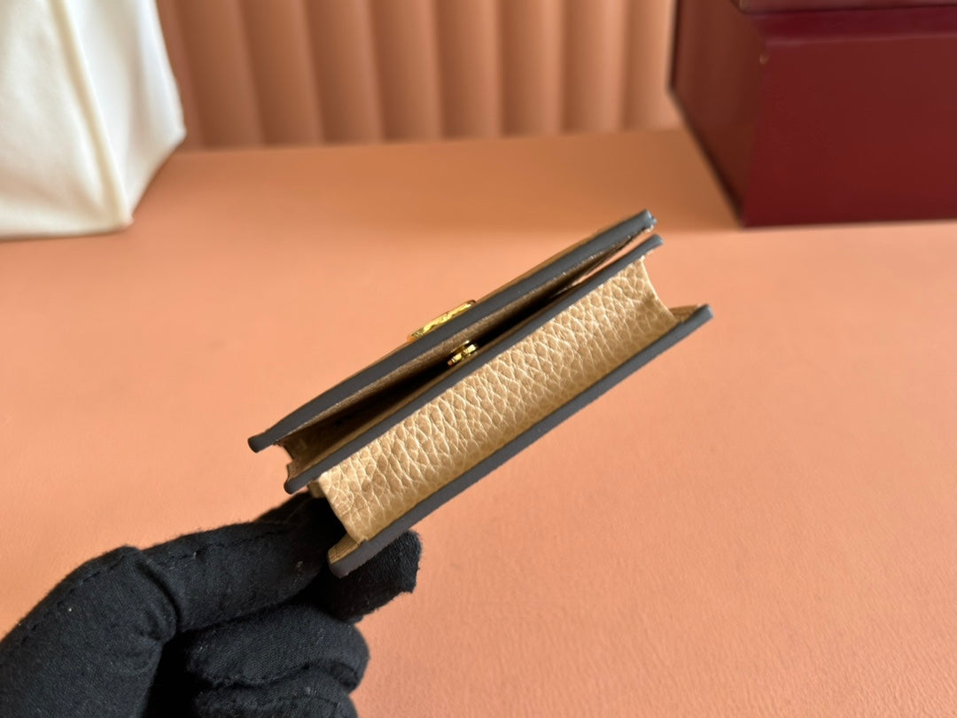 Gucci Marmont Wallet Beige mix Brown Canvas Leather 250959 mysite