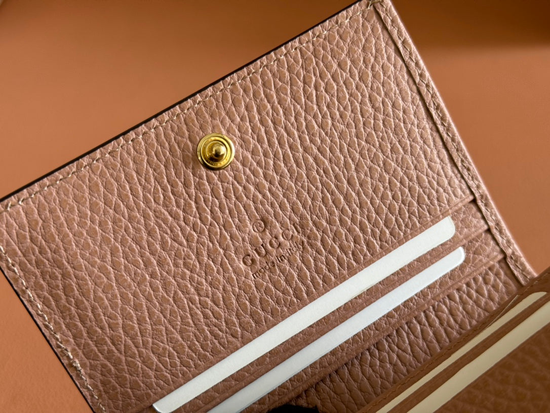 Gucci Marmont Wallet Ebony mix Pink Canvas Leather 250960 mysite