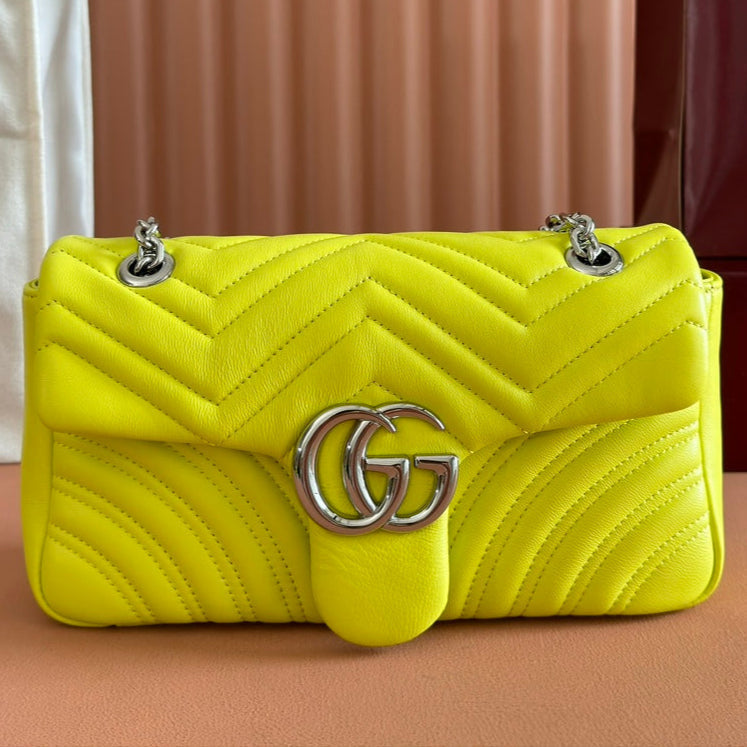 Gucci GG Marmont Bag Yellow Sheepskin 250855 mysite