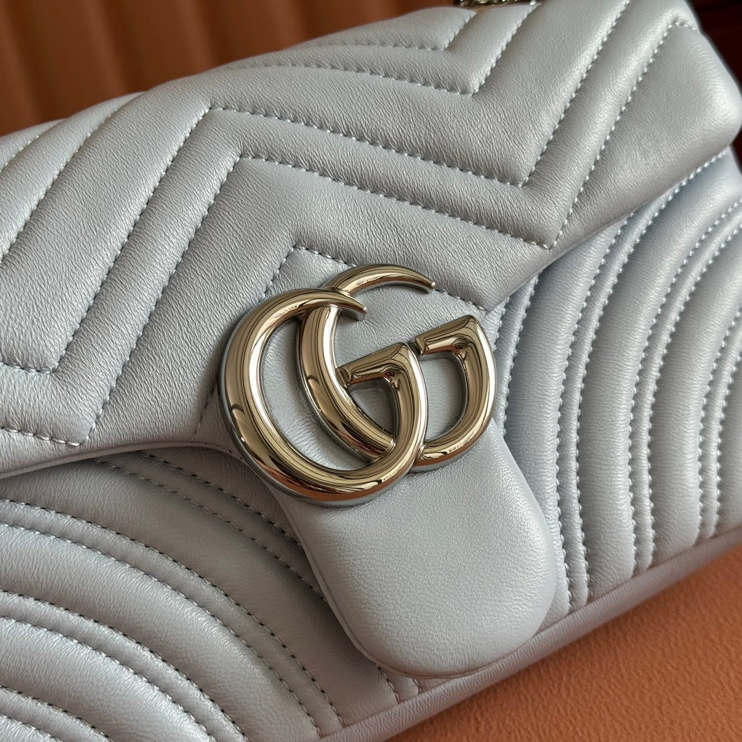 Gucci GG Marmont Bag Blue Sheepskin 250847 mysite