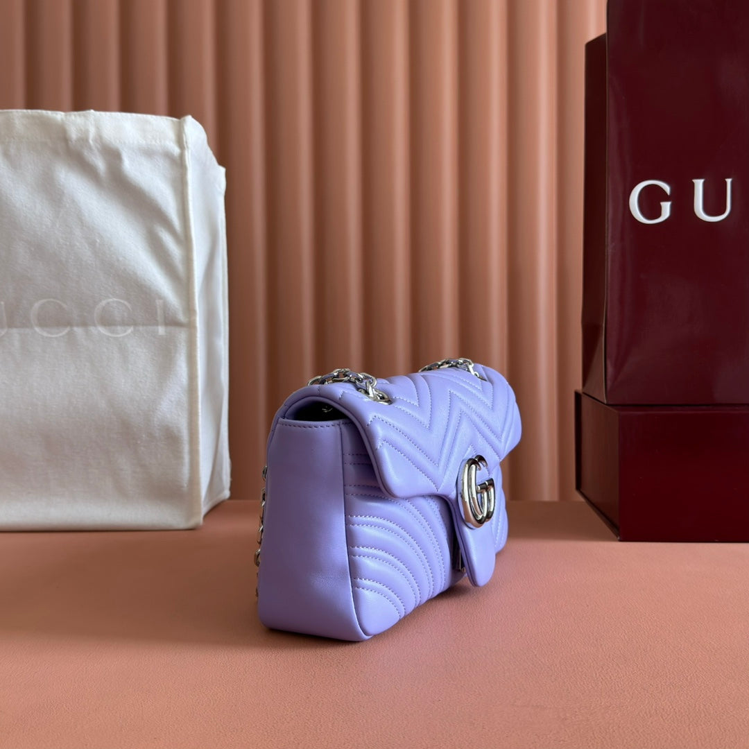 Gucci GG Marmont Bag Purple Sheepskin 250851 mysite