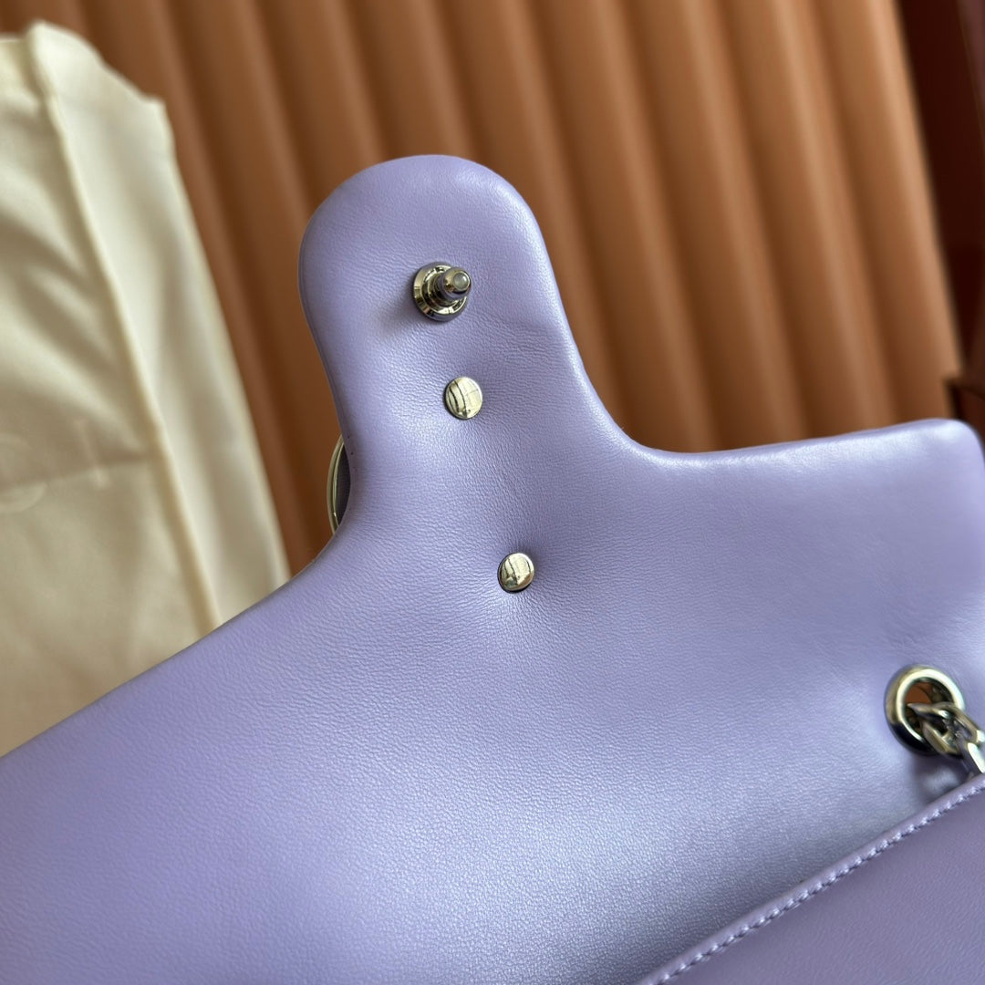 Gucci GG Marmont Bag Purple Sheepskin 250851 mysite