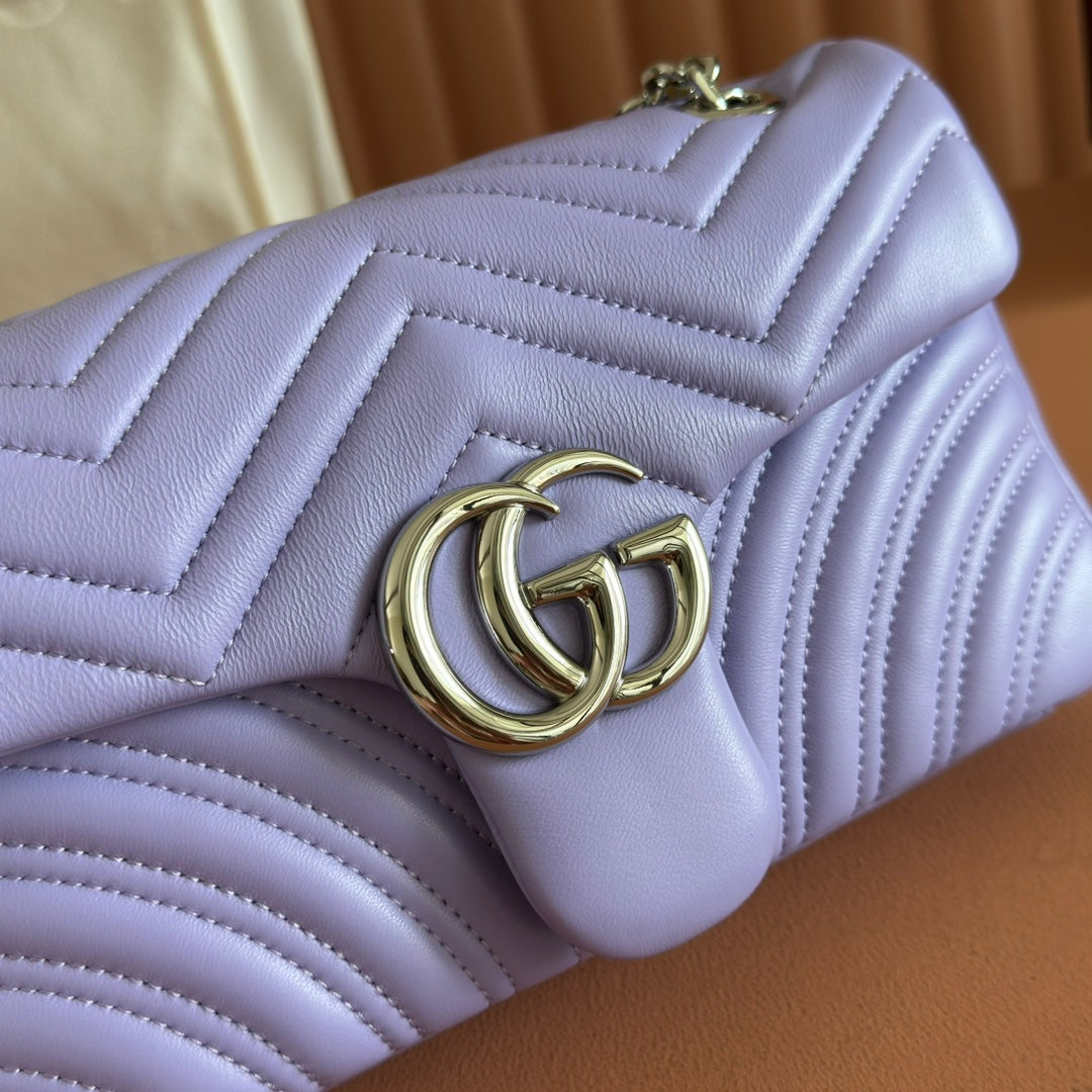 Gucci GG Marmont Bag Purple Sheepskin 250851 mysite