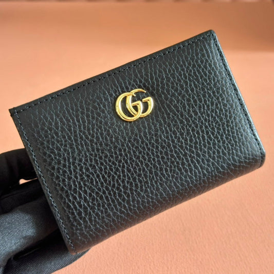 Gucci Marmont Wallet Black Leather 255302 mysite