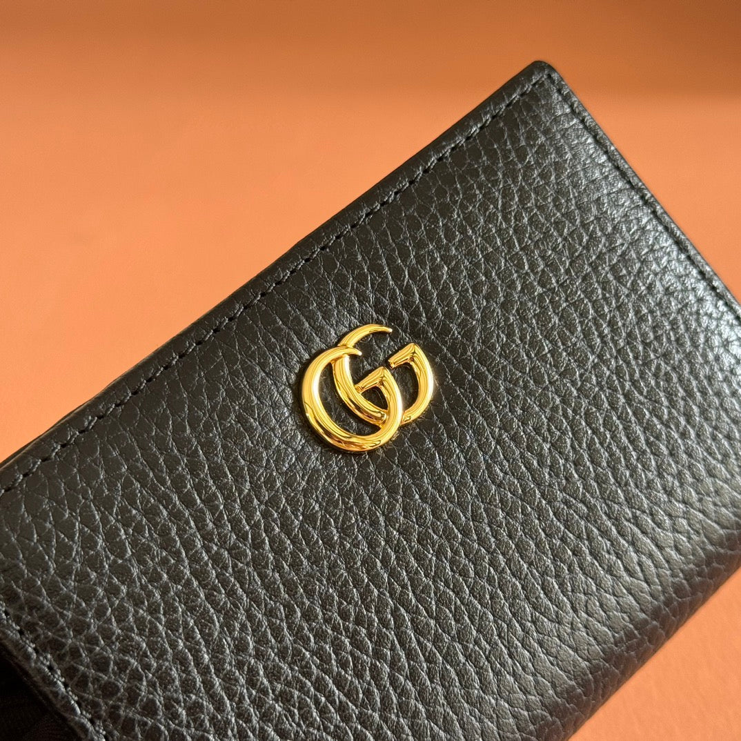 Gucci Marmont Wallet Black Leather 255302 mysite