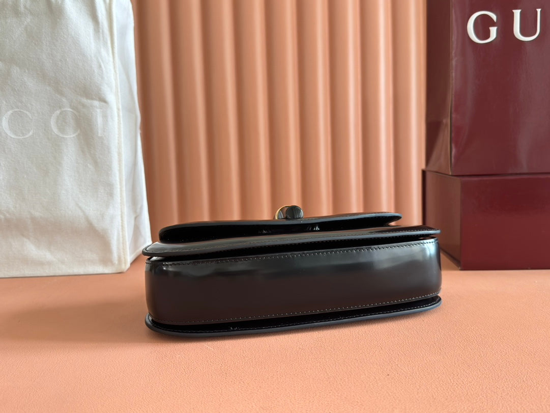 Gucci Bamboo Diva Bag Black Leather 255196 mysite