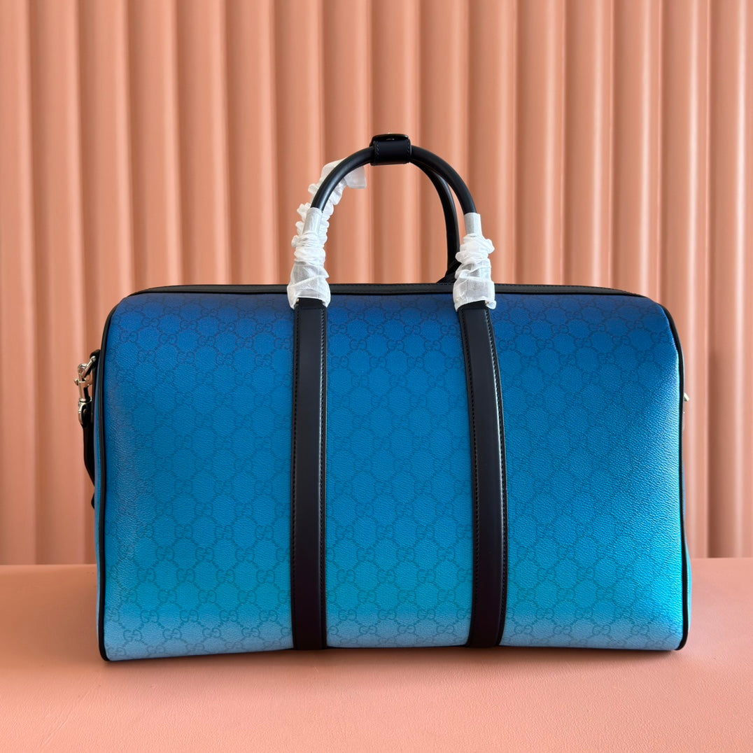 Gucci Chroma Large Duffle Bag Blue Leather mysite