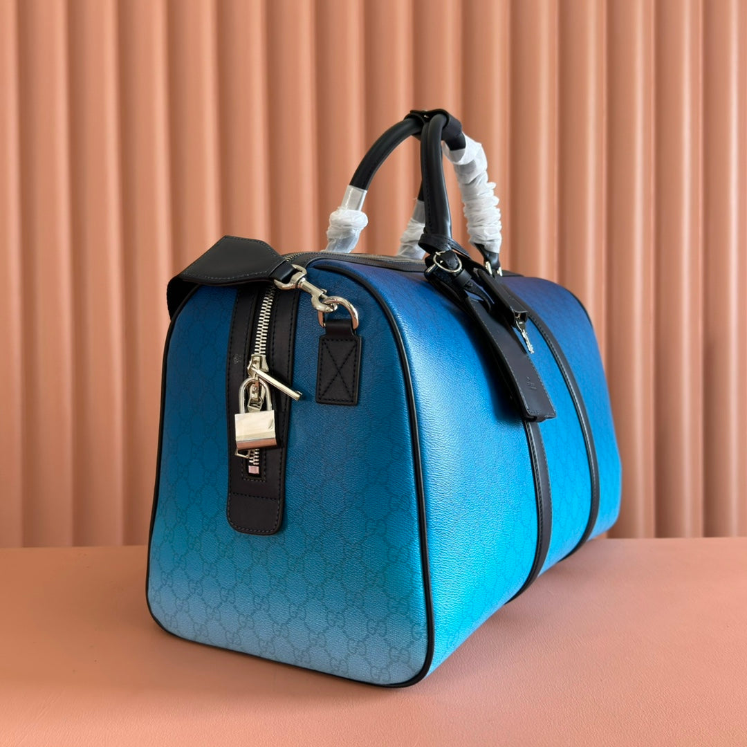 Gucci Chroma Large Duffle Bag Blue Leather mysite