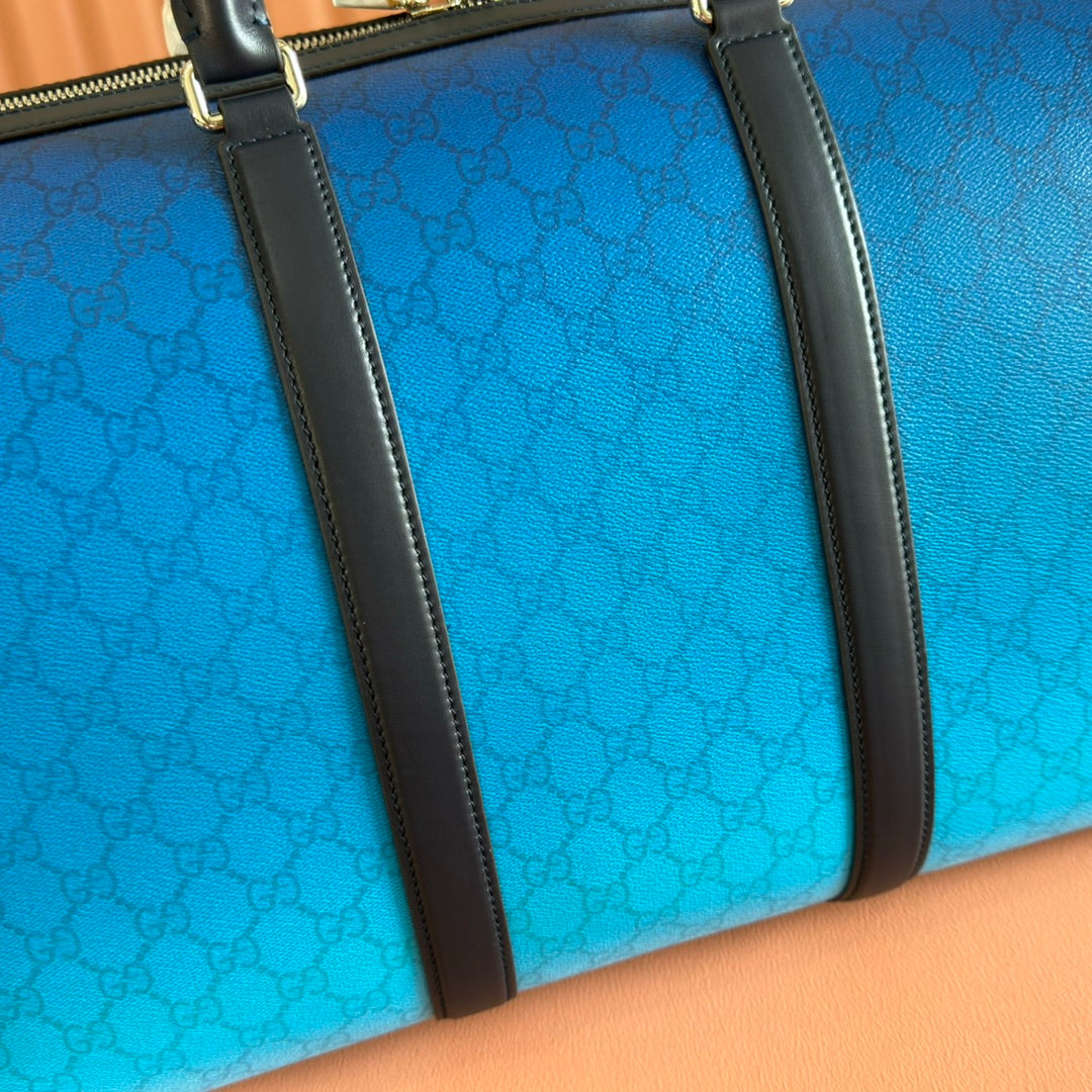 Gucci Chroma Large Duffle Bag Blue Leather mysite