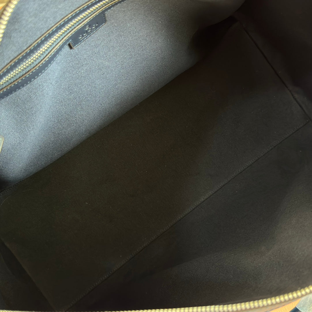 Gucci Chroma Large Duffle Bag Blue Leather mysite