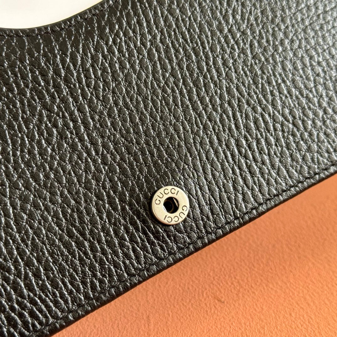 Gucci Marmont Chain Wallet Black Leather 255321 mysite