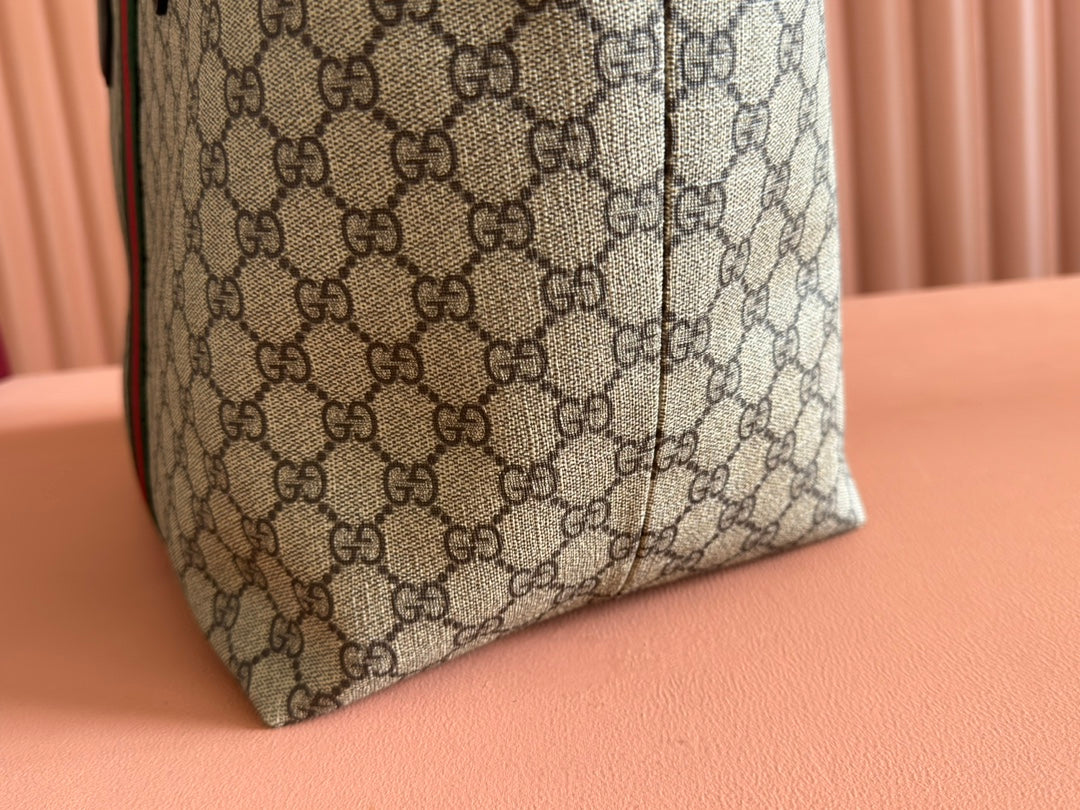 Gucci Ophidia 31cm Bag Ebony Brown Canvas 255280 mysite