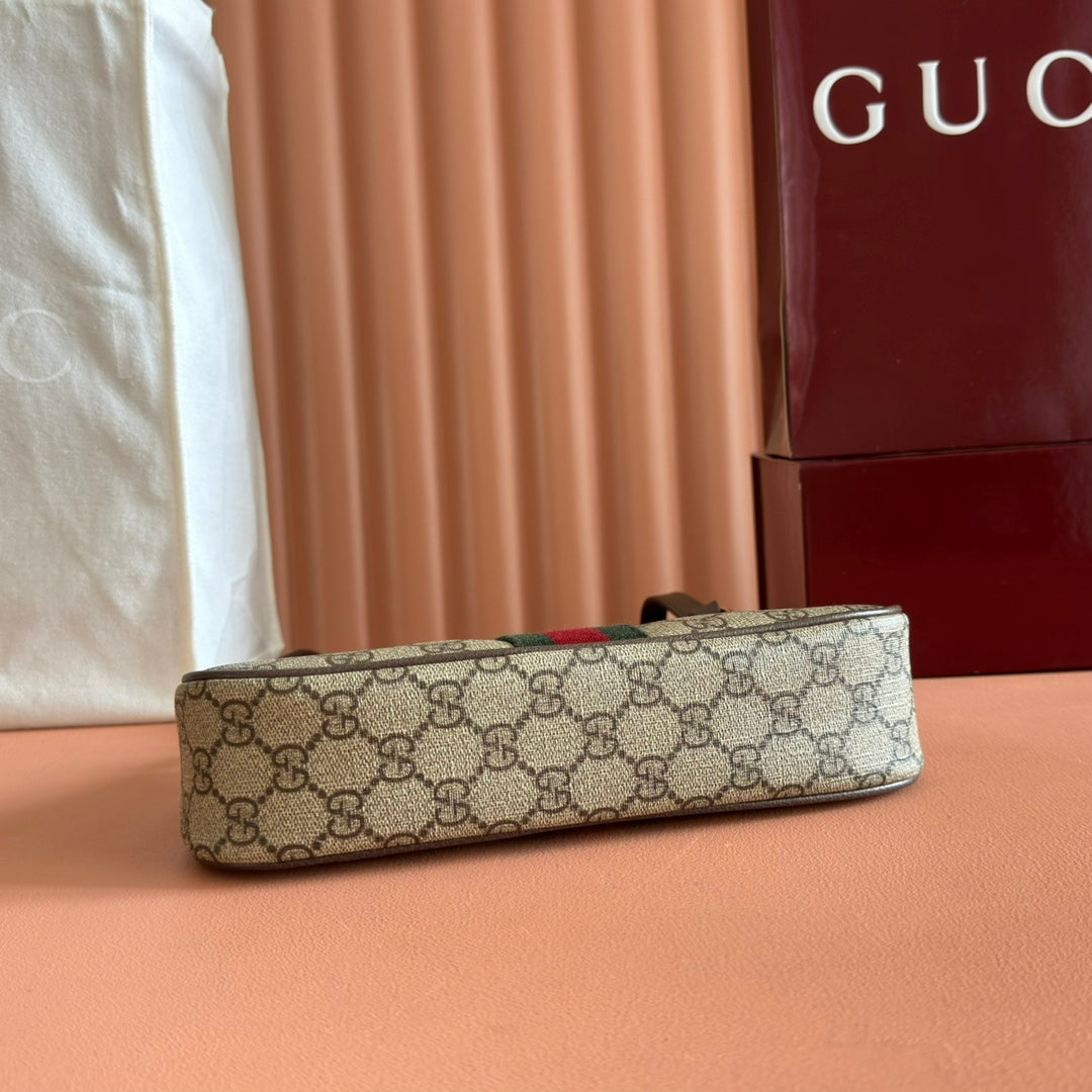 Gucci Ophidia 26cm Bag Ebony Brown Canvas 255298 mysite