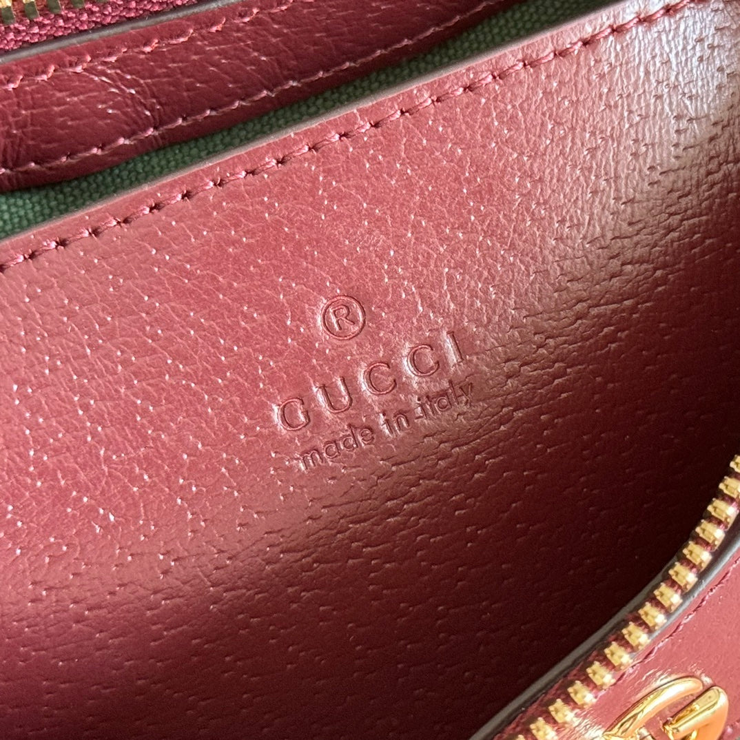 Gucci Ophidia 26cm Bag Ebony Red Canvas 255297 mysite