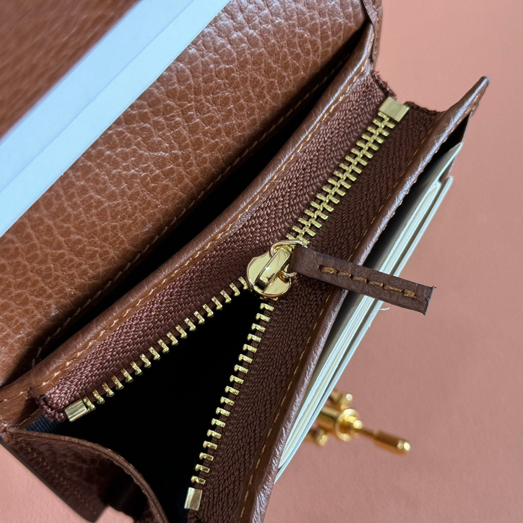 Gucci Jackie Wallet Blue Brown Canvas Leather 255172 mysite