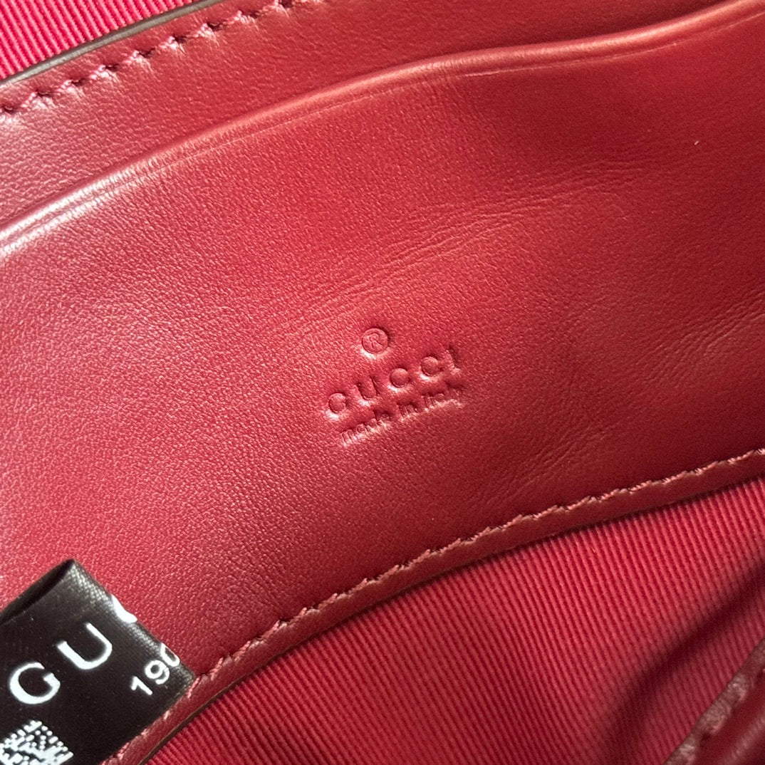 Gucci Marmont Heart Bag Rosso Ancora Red Calfskin 255058 mysite