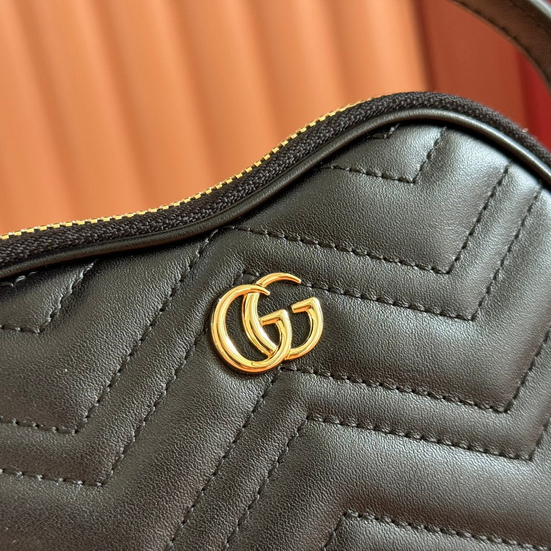 Gucci Marmont Heart Bag Black Calfskin 255057 mysite